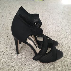 Zara mesh strap heels